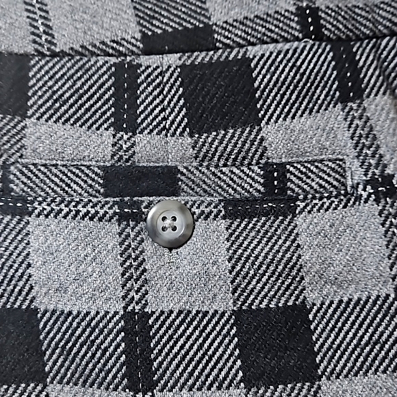 Gap Tartan Style Cotton Grey and Black Plaid Mini Skirt - Picture 4 of 11